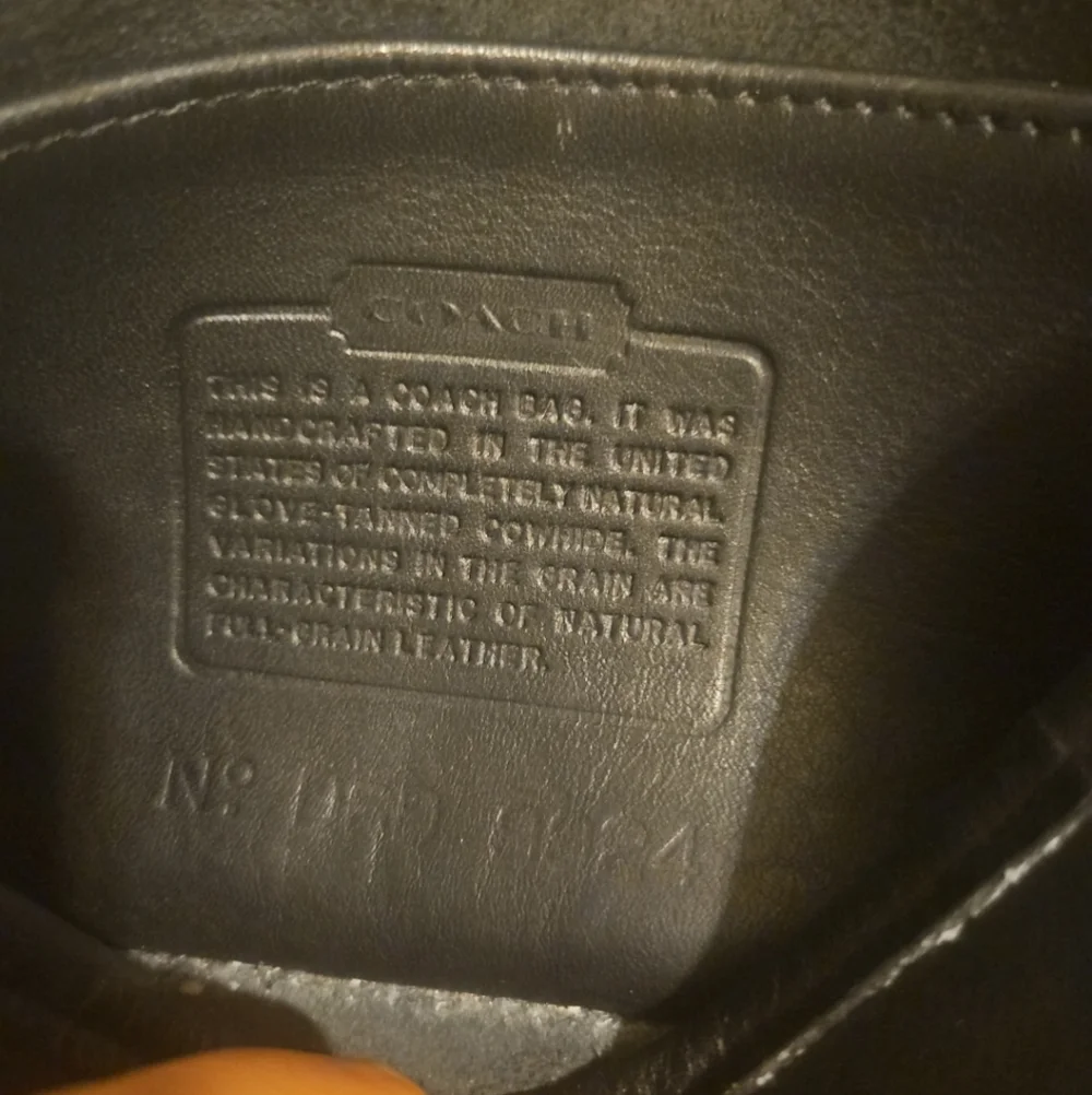 Vintage Coach Casino Bag 9924 Black